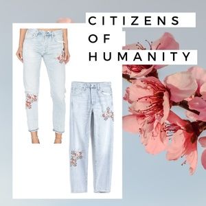 Classic High-Rise Embroidered Jeans